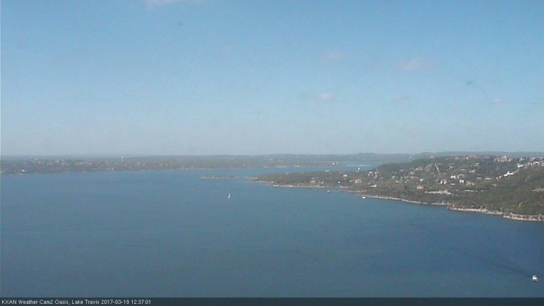 Lake Travis webcam, March 19, 2017 11:40 AM CT