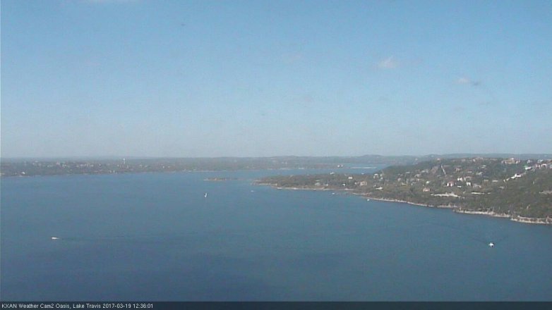 Lake Travis webcam, March 19, 2017 11:55 AM CT