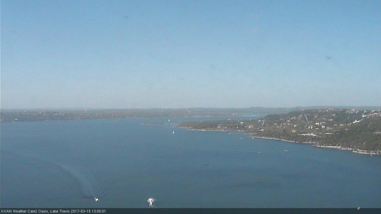 Lake Travis webcam, March 19, 2017 12:05 PM CT