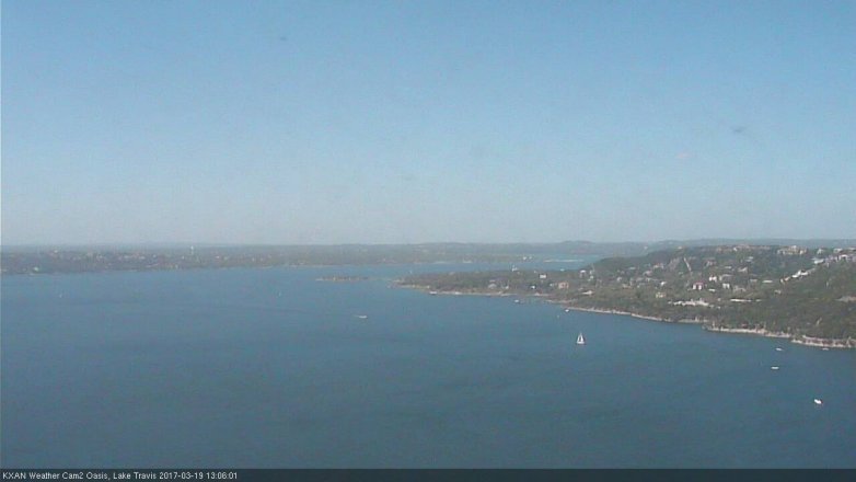Lake Travis webcam, March 19, 2017 12:20 PM CT