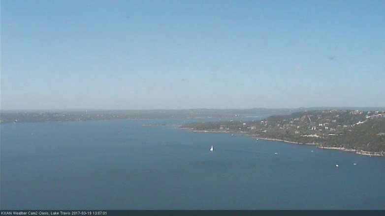 Lake Travis webcam, March 19, 2017 12:35 PM CT