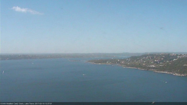 Lake Travis webcam, March 19, 2017 1:05 PM CT