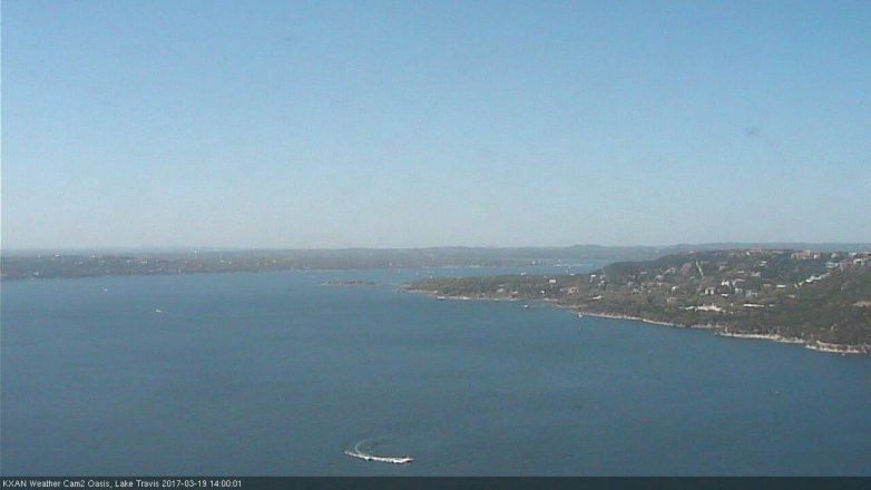 Lake Travis webcam, March 19, 2017 1:20 PM CT