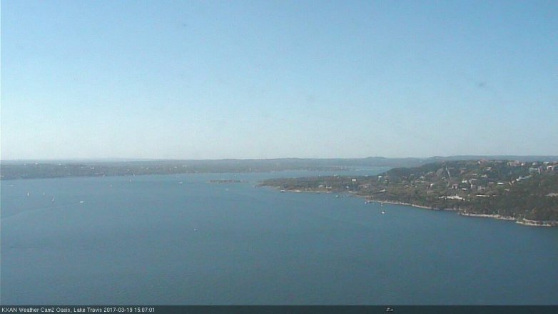 Lake Travis webcam, March 19, 2017 2:35 PM CT