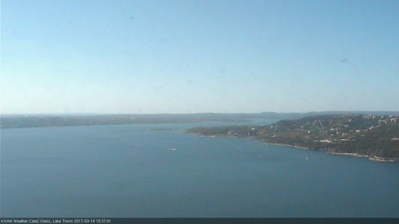 Lake Travis webcam, March 19, 2017 2:40 PM CT