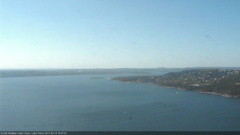 Lake Travis webcam, March 19, 2017 3:15 PM CT