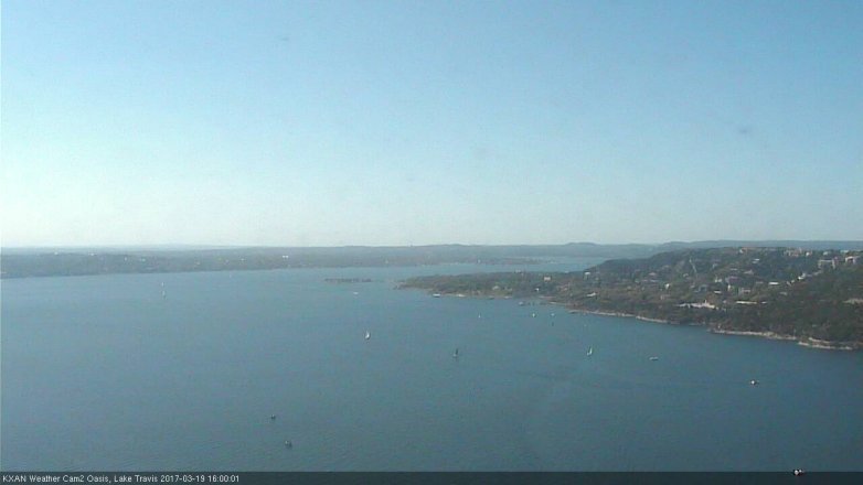 Lake Travis webcam, March 19, 2017 3:20 PM CT