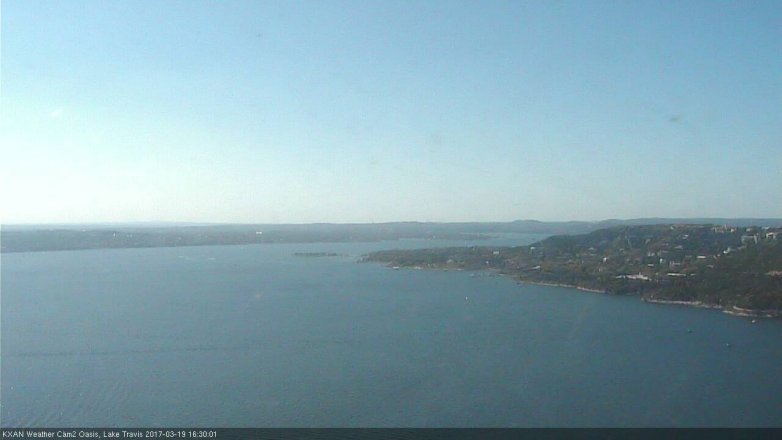 Lake Travis webcam, March 19, 2017 3:40 PM CT