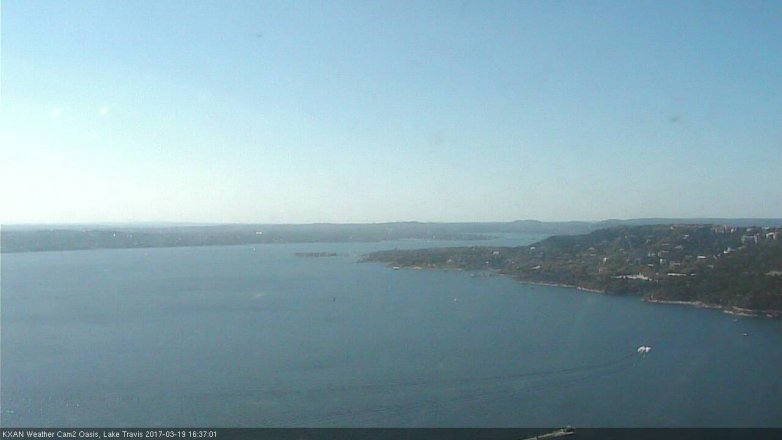 Lake Travis webcam, March 19, 2017 3:50 PM CT
