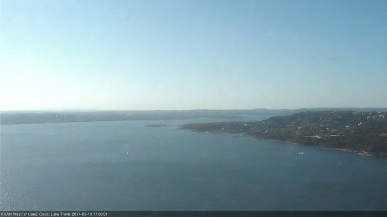 Lake Travis webcam, March 19, 2017 4:30 PM CT