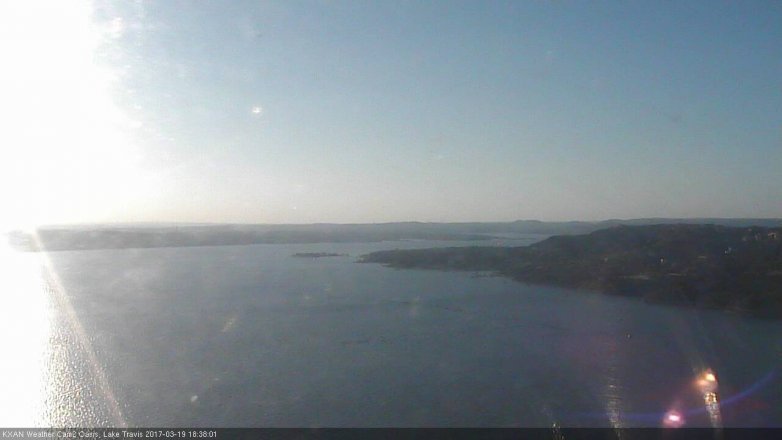 Lake Travis webcam, March 19, 2017 5:50 PM CT
