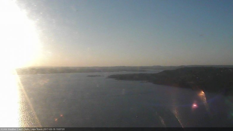 Lake Travis webcam, March 19, 2017 6:30 PM CT
