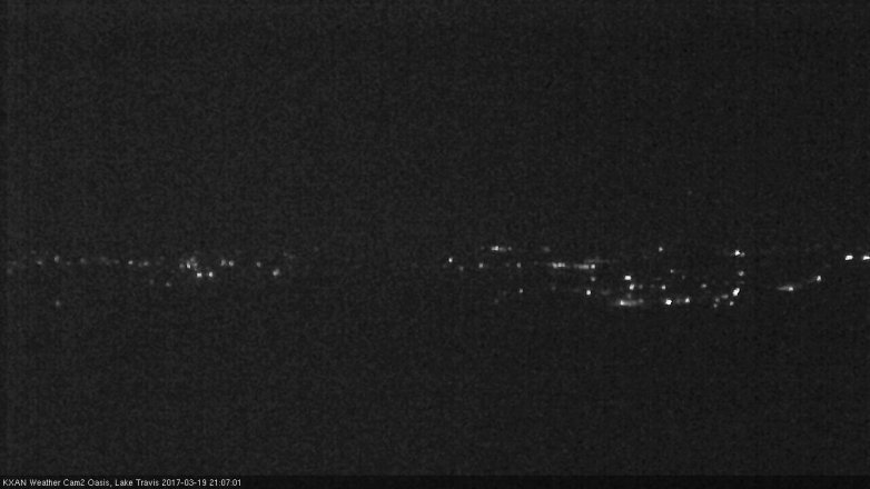 Lake Travis webcam, March 19, 2017 8:25 PM CT