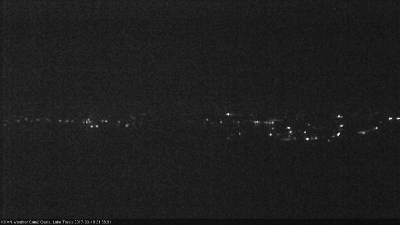 Lake Travis webcam, March 19, 2017 8:45 PM CT