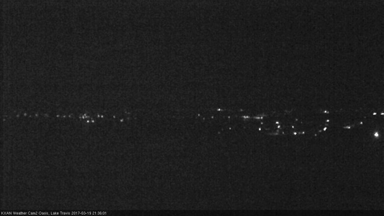 Lake Travis webcam, March 19, 2017 8:55 PM CT