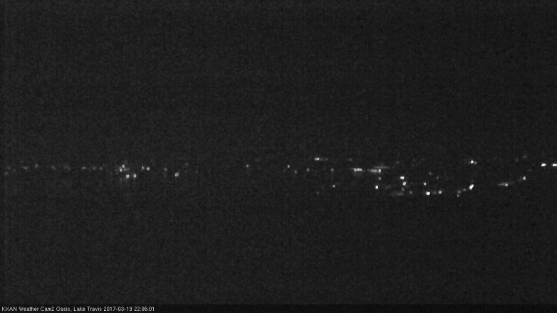 Lake Travis webcam, March 19, 2017 9:15 PM CT