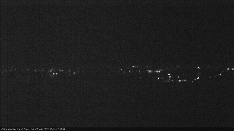 Lake Travis webcam, March 19, 2017 9:55 PM CT