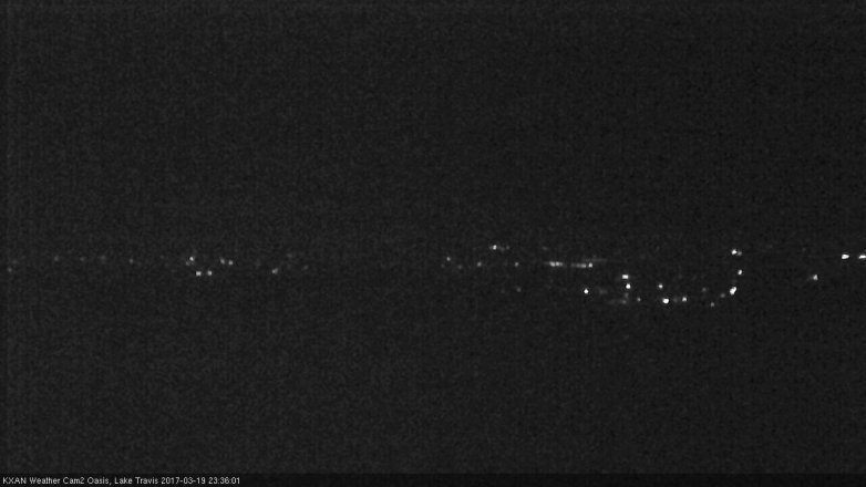 Lake Travis webcam, March 19, 2017 10:50 PM CT