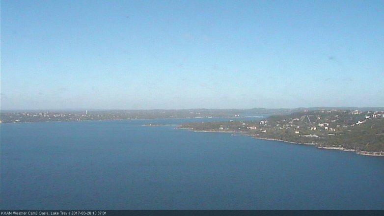 Lake Travis webcam, March 20, 2017 9:45 AM CT