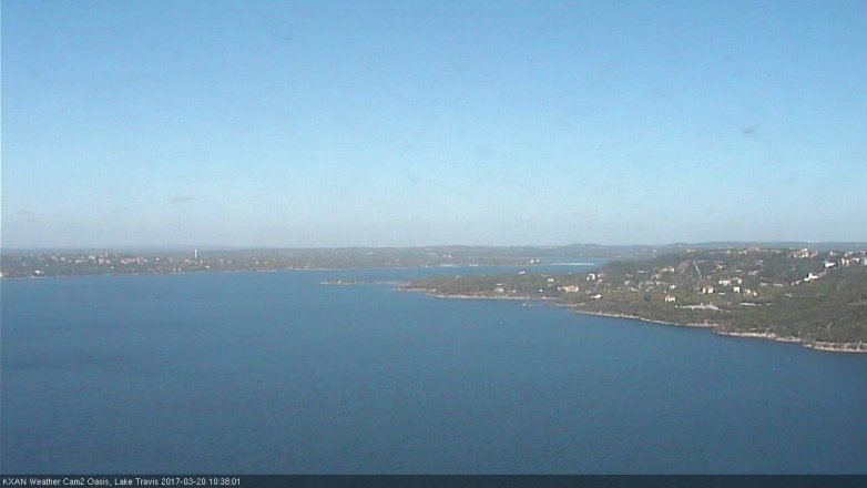 Lake Travis webcam, March 20, 2017 9:50 AM CT