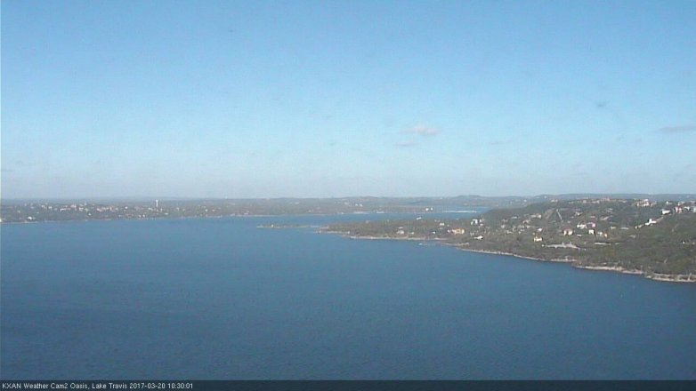 Lake Travis webcam, March 20, 2017 10:00 AM CT