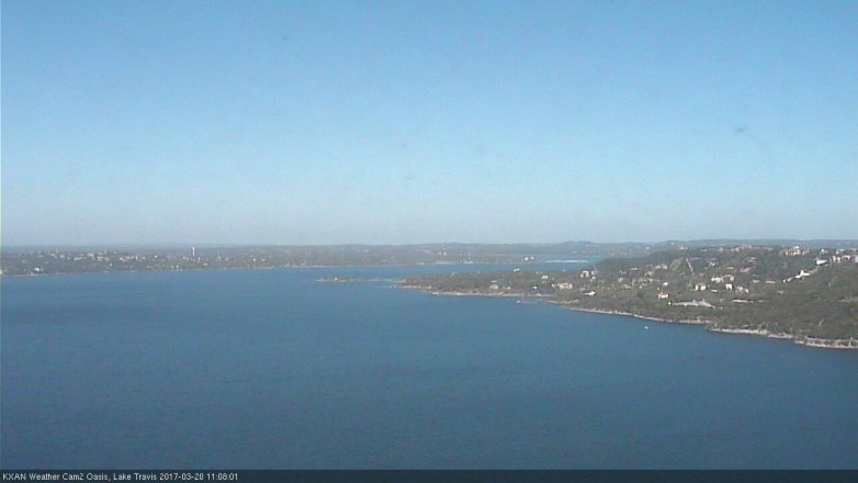 Lake Travis webcam, March 20, 2017 10:25 AM CT