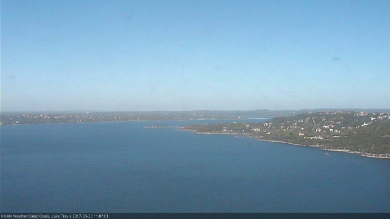Lake Travis webcam, March 20, 2017 10:30 AM CT