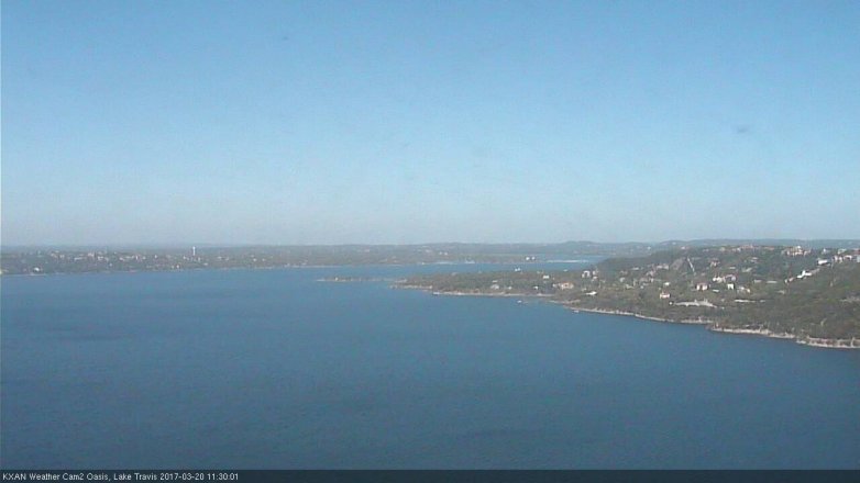 Lake Travis webcam, March 20, 2017 10:35 AM CT
