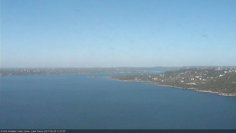 Lake Travis webcam, March 20, 2017 10:40 AM CT