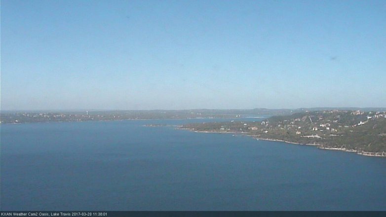 Lake Travis webcam, March 20, 2017 11:05 AM CT