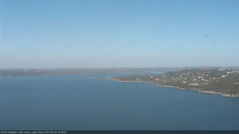 Lake Travis webcam, March 20, 2017 11:55 AM CT