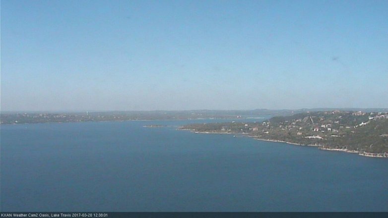 Lake Travis webcam, March 20, 2017 12:00 PM CT
