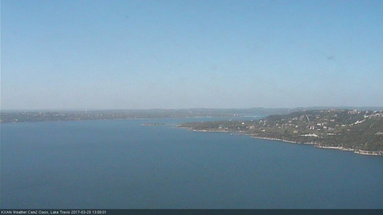 Lake Travis webcam, March 20, 2017 12:25 PM CT