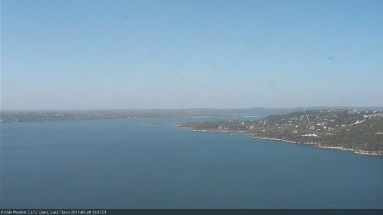 Lake Travis webcam, March 20, 2017 12:35 PM CT