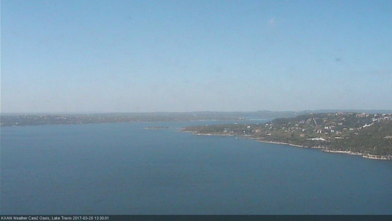 Lake Travis webcam, March 20, 2017 12:45 PM CT