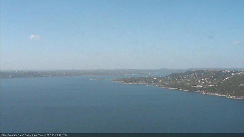 Lake Travis webcam, March 20, 2017 12:55 PM CT