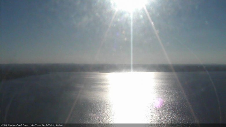Lake Travis webcam, March 20, 2017 5:30 PM CT
