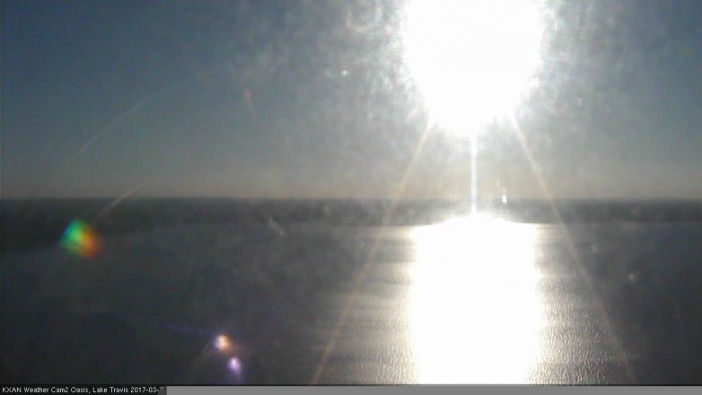 Lake Travis webcam, March 20, 2017 5:50 PM CT