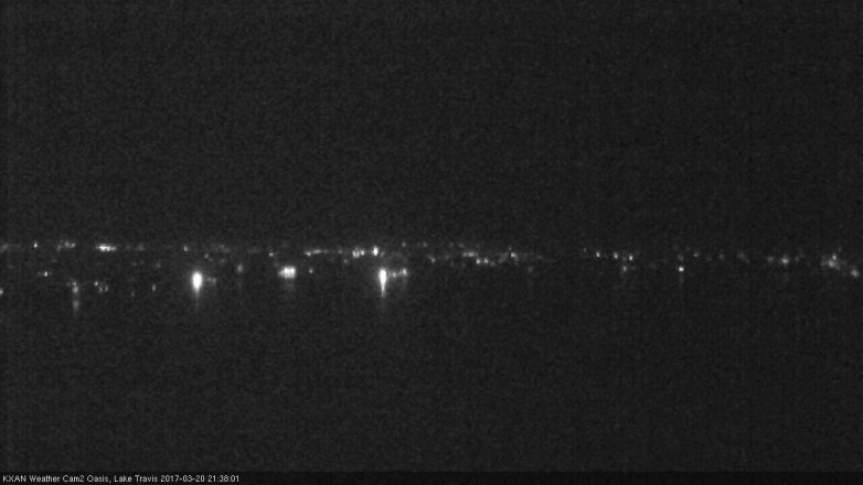Lake Travis webcam, March 20, 2017 9:10 PM CT