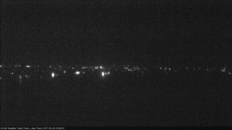 Lake Travis webcam, March 20, 2017 10:35 PM CT