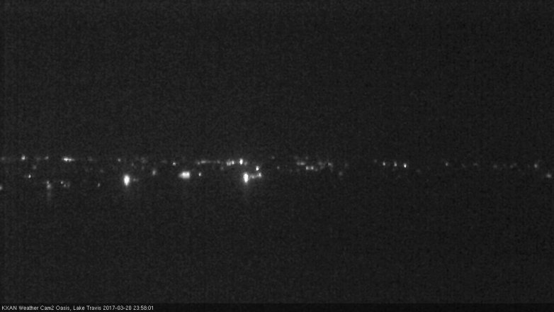 Lake Travis webcam, March 20, 2017 11:55 PM CT
