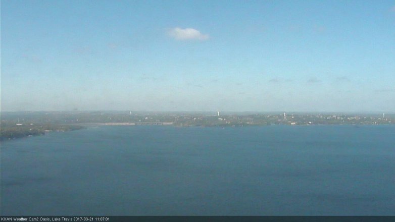 Lake Travis webcam, March 21, 2017 10:20 AM CT