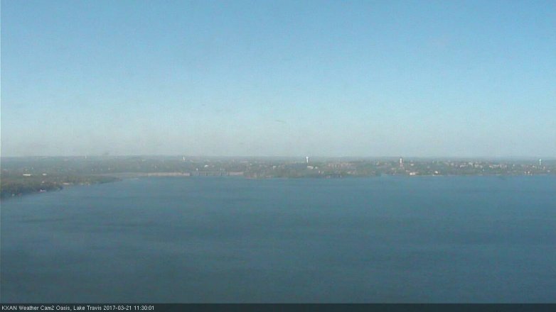 Lake Travis webcam, March 21, 2017 10:40 AM CT