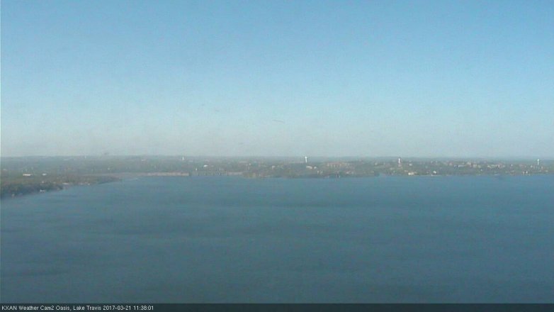 Lake Travis webcam, March 21, 2017 10:45 AM CT