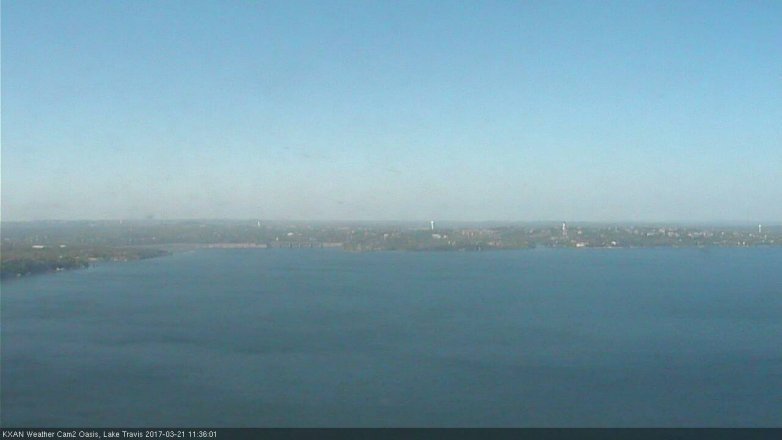 Lake Travis webcam, March 21, 2017 11:00 AM CT