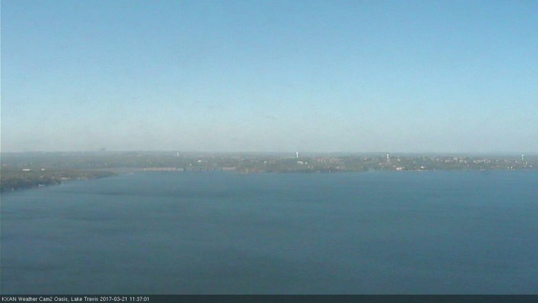 Lake Travis webcam, March 21, 2017 11:05 AM CT