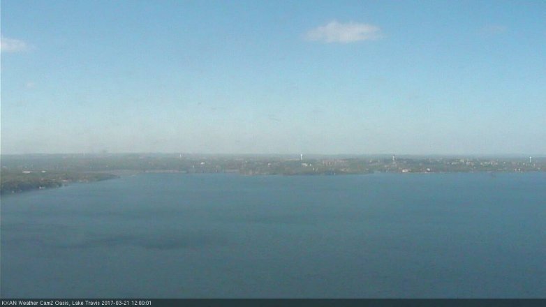 Lake Travis webcam, March 21, 2017 11:10 AM CT