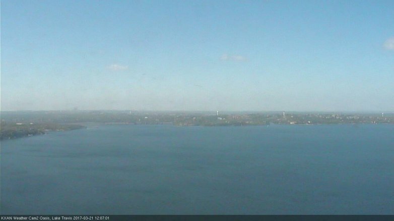 Lake Travis webcam, March 21, 2017 11:15 AM CT
