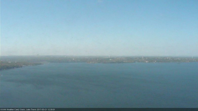 Lake Travis webcam, March 21, 2017 11:45 AM CT