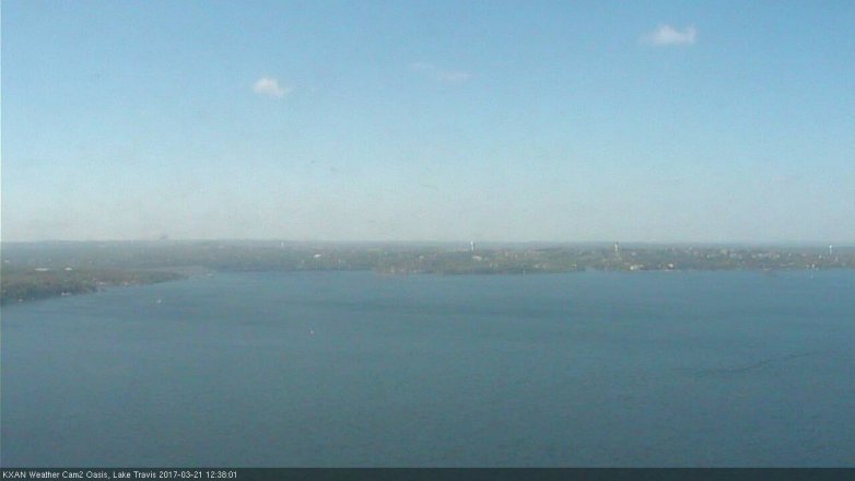 Lake Travis webcam, March 21, 2017 12:10 PM CT